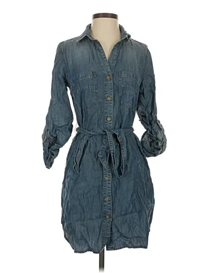 Pre-owned Cloth & Stone Casual Dress In Blue