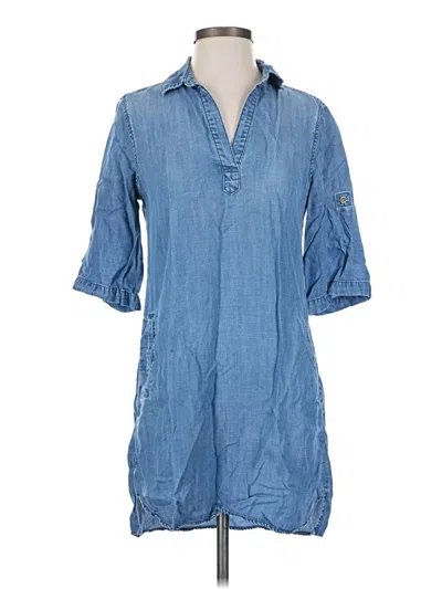 Pre-owned Cloth & Stone Casual Dress In Blue