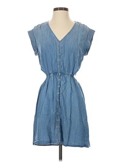 Pre-owned Cloth & Stone Casual Dress In Blue