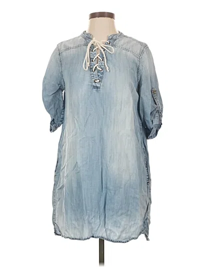 Pre-owned Cloth & Stone Casual Dress In Blue