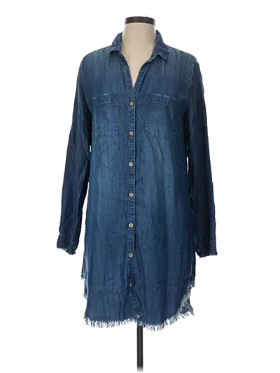 Pre-owned Cloth & Stone Casual Dress In Blue