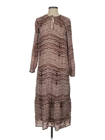 Pre-owned Cloth & Stone Casual Dress In Brown