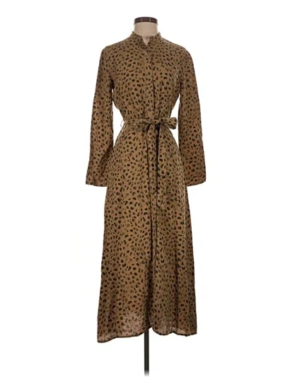 Pre-owned Cloth & Stone Casual Dress In Brown
