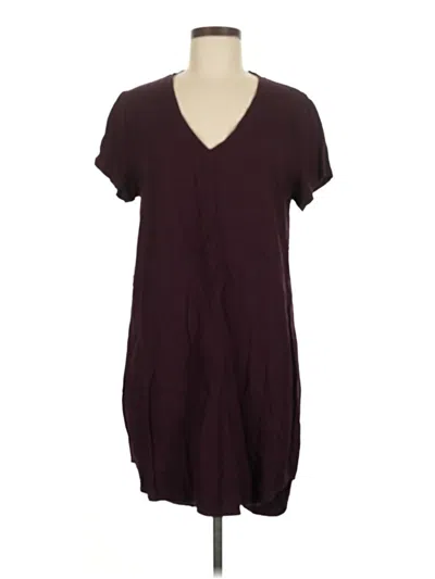 Pre-owned Cloth & Stone Casual Dress In Burgundy