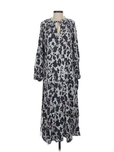 Pre-owned Cloth & Stone Casual Dress In Gray