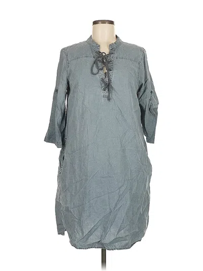 Pre-owned Cloth & Stone Casual Dress In Gray