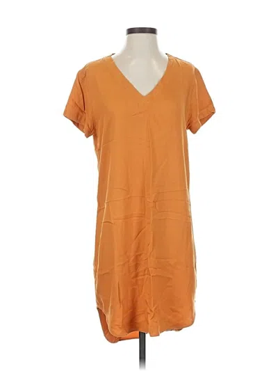 Pre-owned Cloth & Stone Casual Dress In Orange