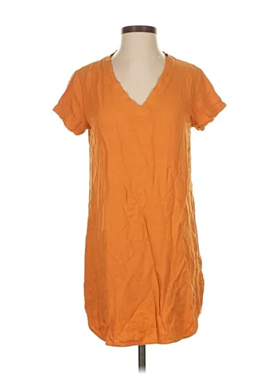Pre-owned Cloth & Stone Casual Dress In Orange