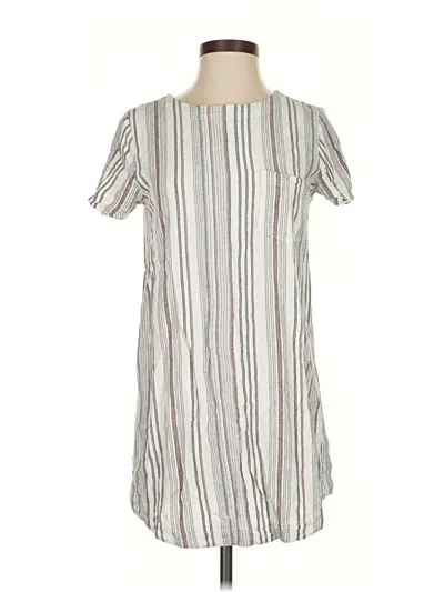 Pre-owned Cloth & Stone Casual Dress In White