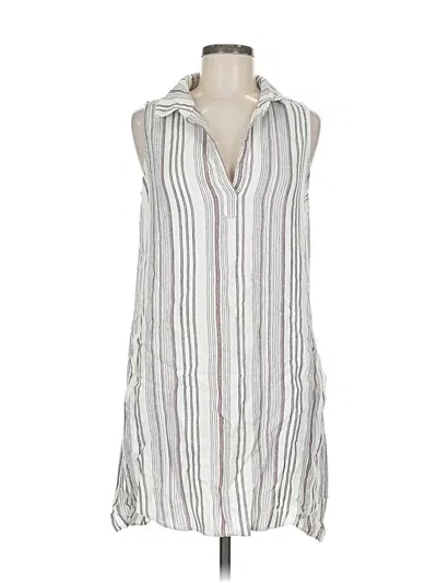 Pre-owned Cloth & Stone Casual Dress In White