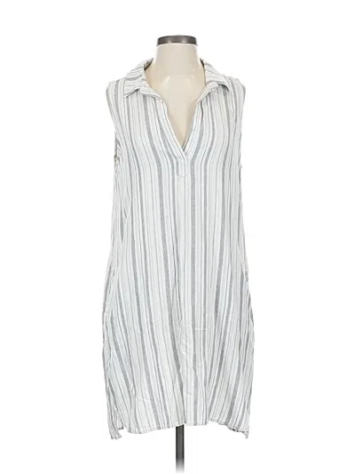 Pre-owned Cloth & Stone Casual Dress In White