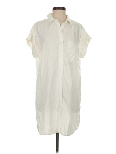 Pre-owned Cloth & Stone Casual Dress In White