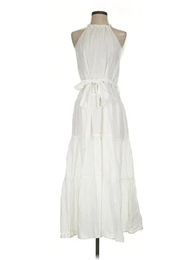 Pre-owned Cloth & Stone Casual Dress In White
