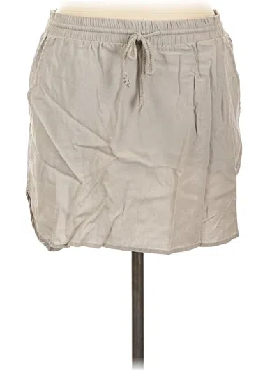 Pre-owned Cloth & Stone Casual Skirt In Tan