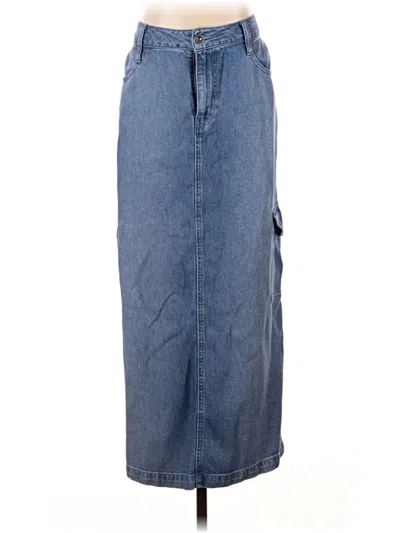 Pre-owned Cloth & Stone Denim Skirt In Blue