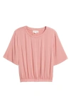 Cloth & Stone Elastic Waist Top In Pink