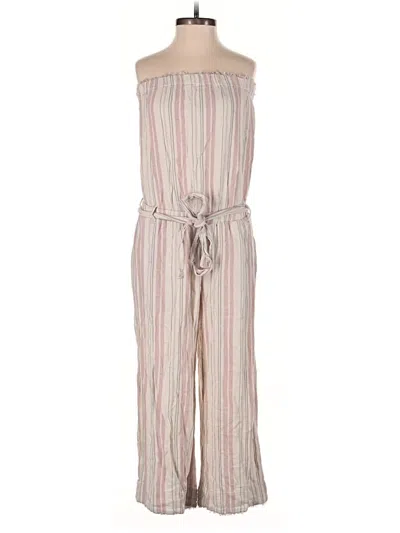 Pre-owned Cloth & Stone Jumpsuit In Tan