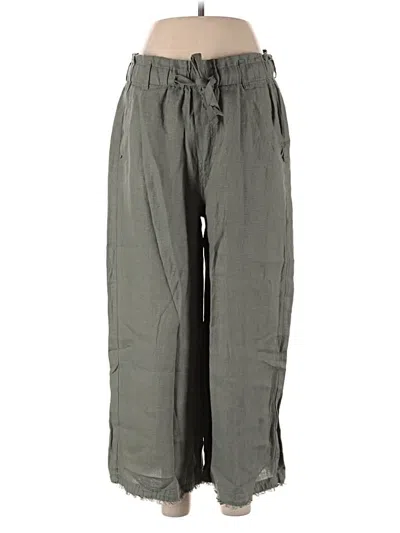 Pre-owned Cloth & Stone Linen Pants In Gray