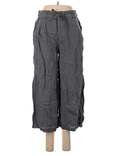 Pre-owned Cloth & Stone Linen Pants In Gray