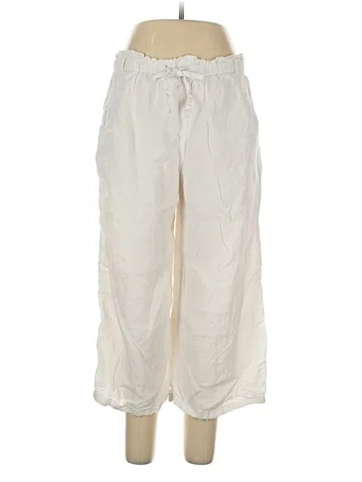 Pre-owned Cloth & Stone Linen Pants In White