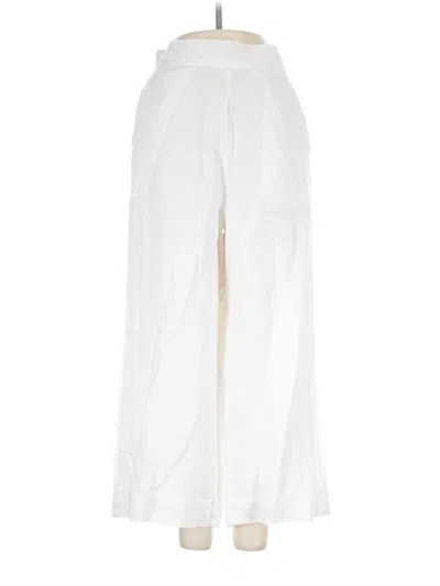 Pre-owned Cloth & Stone Linen Pants In White