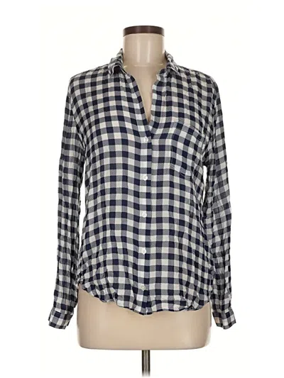 Pre-owned Cloth & Stone Long Sleeve Blouse In Blue