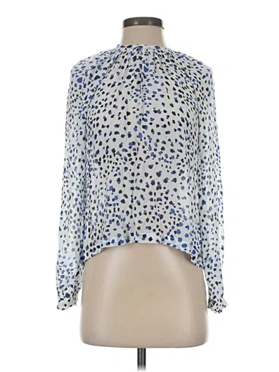 Pre-owned Cloth & Stone Long Sleeve Blouse In Blue