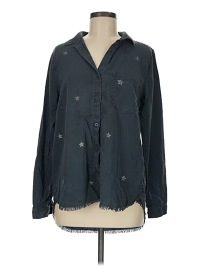 Pre-owned Cloth & Stone Long Sleeve Blouse In Blue