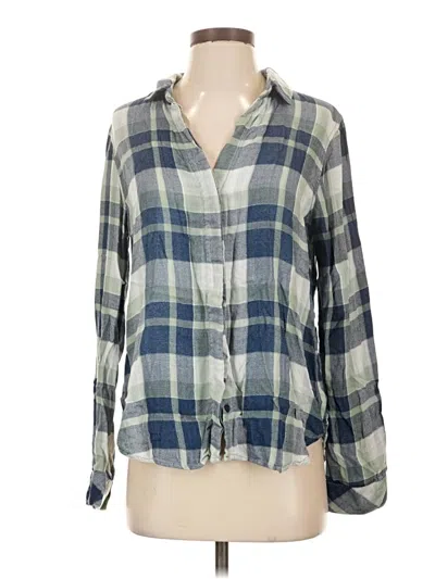 Pre-owned Cloth & Stone Long Sleeve Blouse In Blue