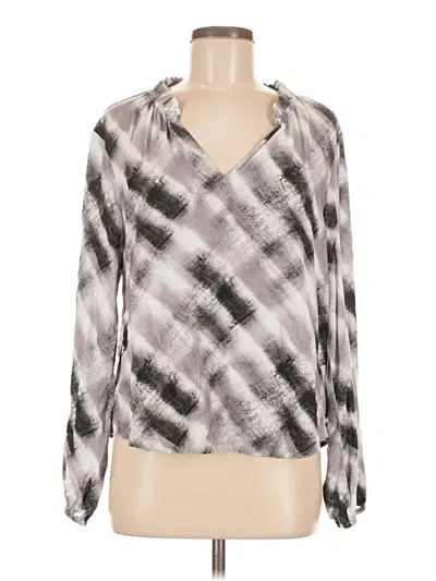 Cloth & Stone Long Sleeve Blouse In Gray