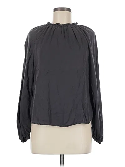 Pre-owned Cloth & Stone Long Sleeve Blouse In Gray