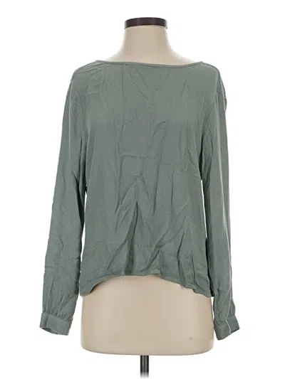 Cloth & Stone Long Sleeve Blouse In Green