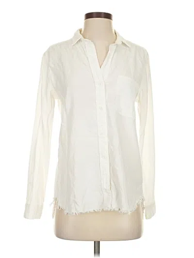 Pre-owned Cloth & Stone Long Sleeve Blouse In Ivory