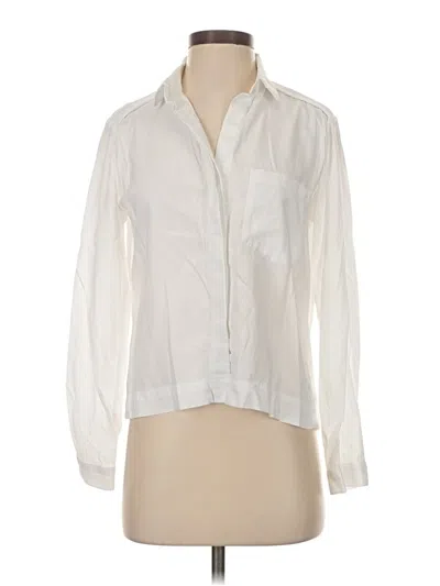 Pre-owned Cloth & Stone Long Sleeve Blouse In Ivory