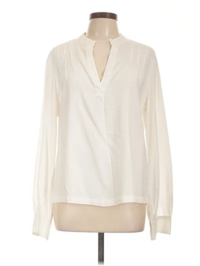 Pre-owned Cloth & Stone Long Sleeve Blouse In Ivory