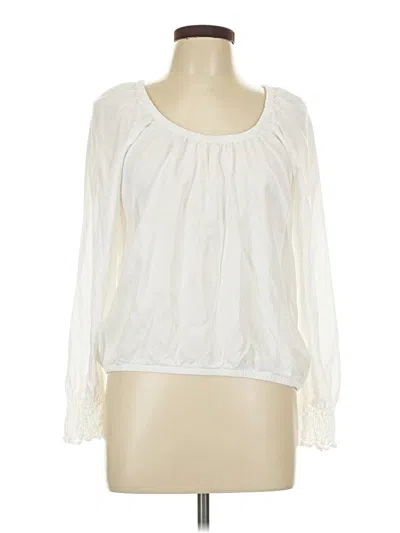 Pre-owned Cloth & Stone Long Sleeve Blouse In Ivory
