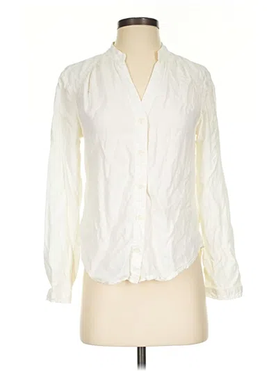 Pre-owned Cloth & Stone Long Sleeve Blouse In Ivory