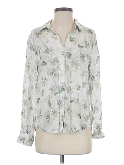 Pre-owned Cloth & Stone Long Sleeve Blouse In Ivory