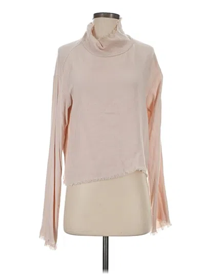 Pre-owned Cloth & Stone Long Sleeve Blouse In Pink