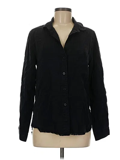 Pre-owned Cloth & Stone Long Sleeve Button Down Shirt In Black