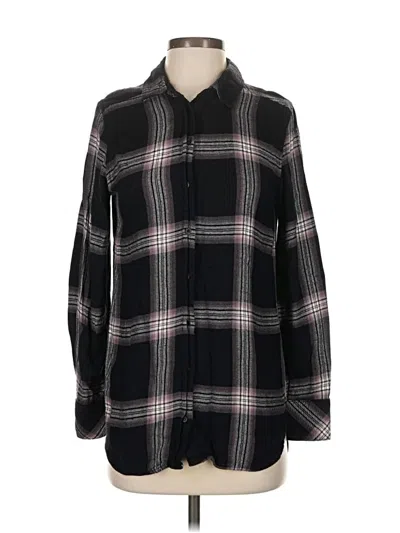 Pre-owned Cloth & Stone Long Sleeve Button Down Shirt In Black