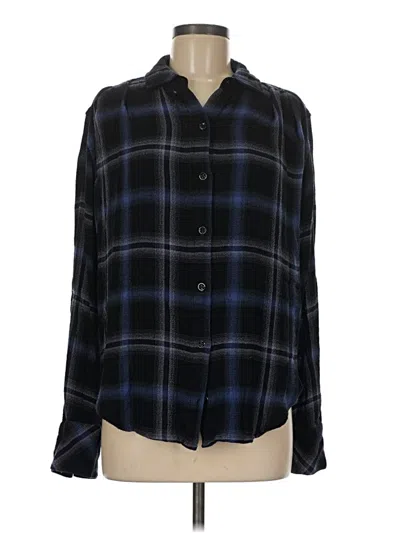 Pre-owned Cloth & Stone Long Sleeve Button Down Shirt In Black