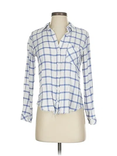 Pre-owned Cloth & Stone Long Sleeve Button Down Shirt In Blue