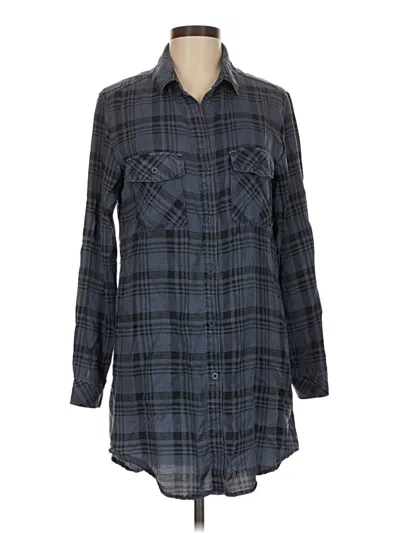 Pre-owned Cloth & Stone Long Sleeve Button Down Shirt In Blue