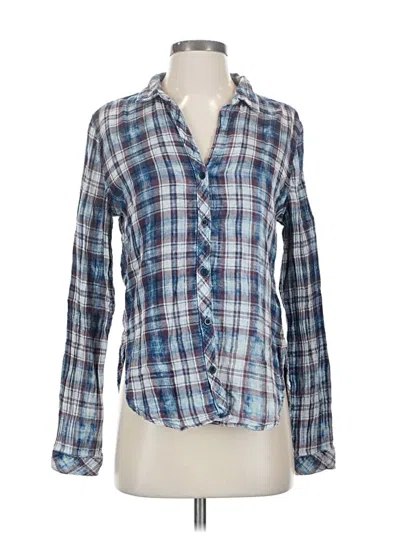 Pre-owned Cloth & Stone Long Sleeve Button Down Shirt In Blue