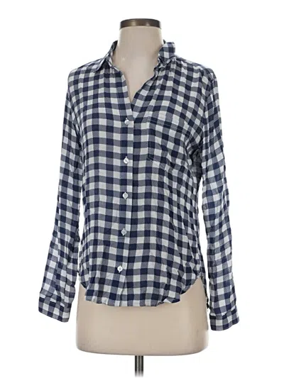 Pre-owned Cloth & Stone Long Sleeve Button Down Shirt In Blue