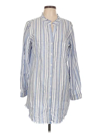 Pre-owned Cloth & Stone Long Sleeve Button Down Shirt In Blue