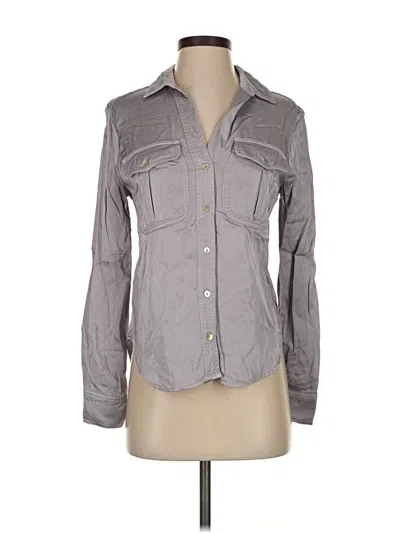 Pre-owned Cloth & Stone Long Sleeve Button Down Shirt In Gray