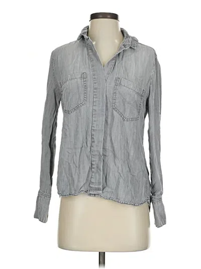 Pre-owned Cloth & Stone Long Sleeve Button Down Shirt In Gray