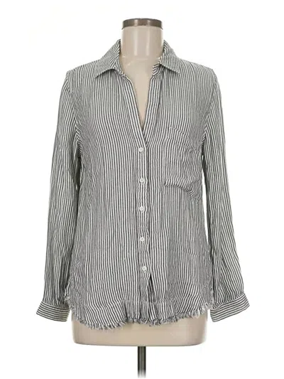 Pre-owned Cloth & Stone Long Sleeve Button Down Shirt In Gray